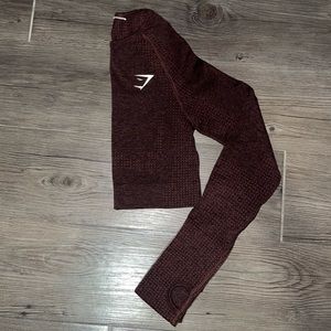 Gymshark Vital Seamless Long Sleeve Crop Top - Brown Marl